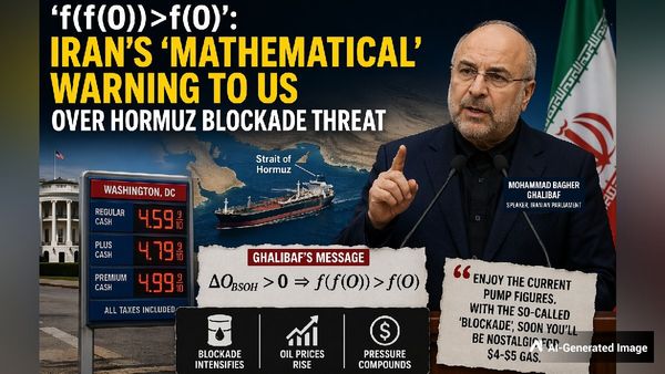 Iran's Mohammad Bagher Ghalibaf Uses Math to Warn US: ‘f(f(O)) > f(O)’ Over Strait of Hormuz Crisis