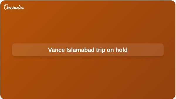 Iran peace talks: JD Vance Islamabad visit paused as Tehran delays response on ceasefire