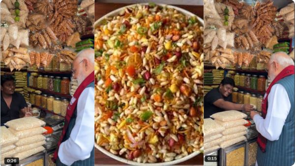 PM Modi Enjoys Jhalmuri In Bengal; Shopkeeper’s ‘Pyaaz Khate Hain?’ Question Goes Viral, Watch