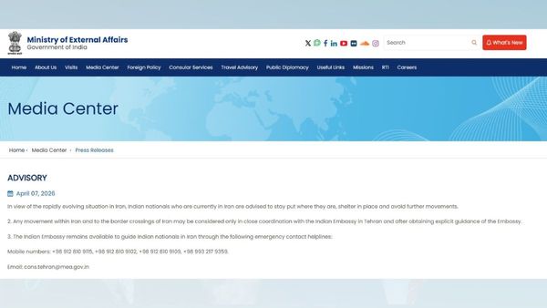 India Issues Advisory For Citizens In Iran Amid Regional Tensions