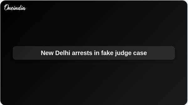 New Delhi arrests after alleged fake judicial officer stopped with firearm and live ammunition