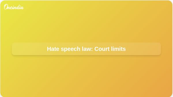 Hate speech law: Supreme Court says it cannot compel Parliament to legislate