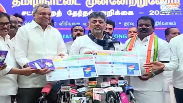 ₹2,000 Monthly Aid, 3 Lakh Jobs in 300 Days: Congress’ Big Poll Promises In Tamil Nadu