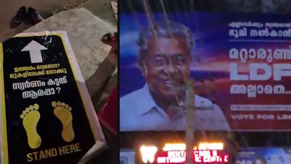 Kerala Assembly Election: Congress-led UDF’ Low-Cost Sticker Campaign Takes Aim at LDF Hoardings