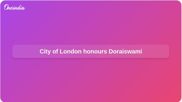 Freedom of the City of London honours Vikram Doraiswami for strengthening India-UK relations