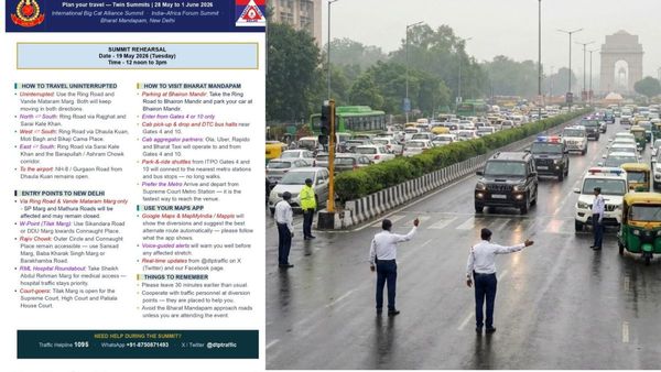 Delhi Traffic Alert: SP Marg, Mathura Road Likely To Face Curbs During Bharat Mandapam Rehearsal