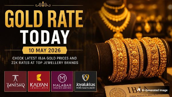 Gold Rate Today (10 May 2026): Latest IBJA Gold Prices, 22K Rates At Tanishq, Kalyan, Malabar, Joyalukkas