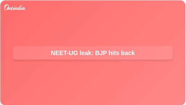 NEET-UG paper leak: BJP accuses Rahul Gandhi of opportunism as crackdown continues