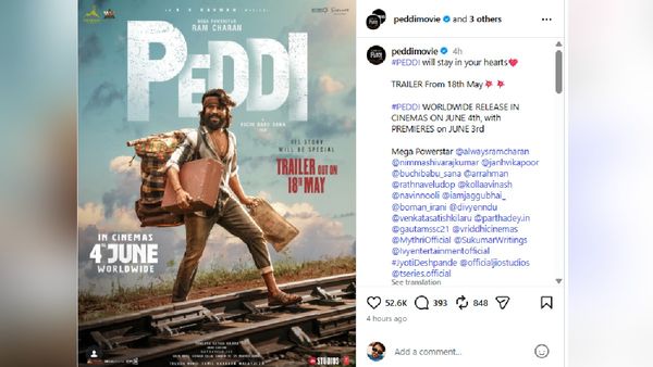 Ram Charan’s Peddi Trailer To Release On May 18 Ahead Of June Worldwide Release