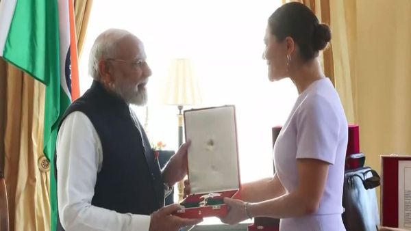 PM Narendra Modi Receives Sweden’s Royal Order of Polar Star During Gothenburg Visit