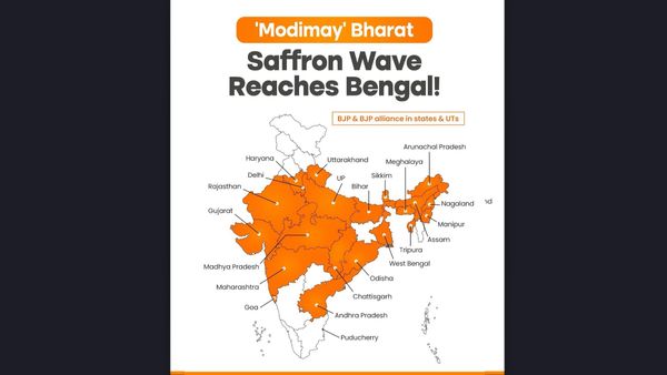Saffron Map 2026: BJP Fills Up India’s Political Map, Bengal Win Turns East Saffron