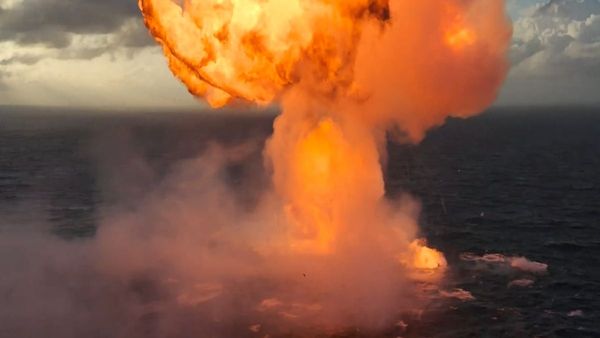 Elon Musk's SpaceX Rocket Explodes In Indian Ocean After Splashdown