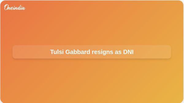 Tulsi Gabbard resignation as Director of National Intelligence cited husband’s cancer