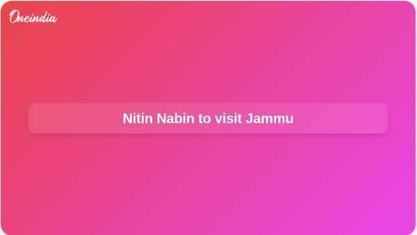 Nitin Nabin Jammu visit set for July 6–7 as BJP reviews organisation in Jammu and Kashmir