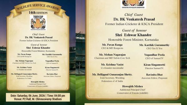 Four Karnataka Forest Department Frontline Staff To Be Honoured At Wildlife Service Awards 2026