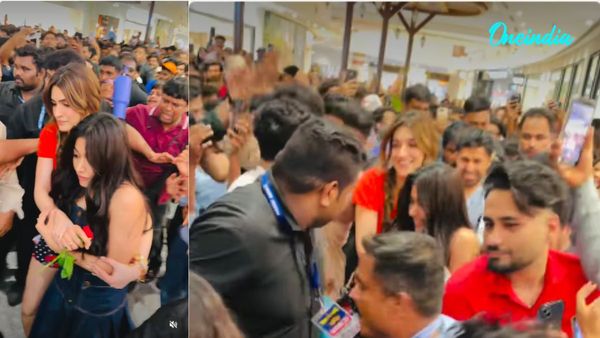 Kriti Sanon Wins Internet After Protecting Rashmika Mandanna During Chaotic Cocktail 2 Promotion