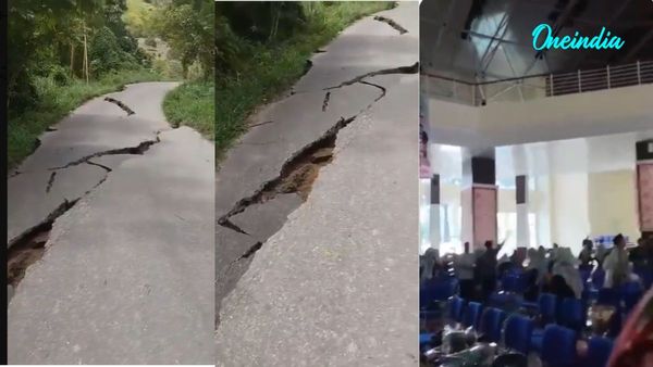 Roads Crack, School Roofs Collapse: Watch Scary Visuals Captured During Indonesia's 6.7-Magnitude Earthquake