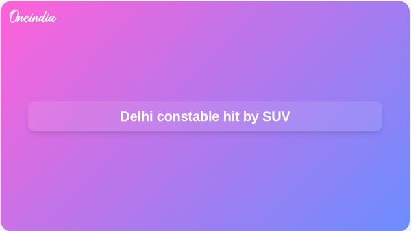 Delhi traffic police head constable injured after wrong-way SUV hit at Sarai Julena red light