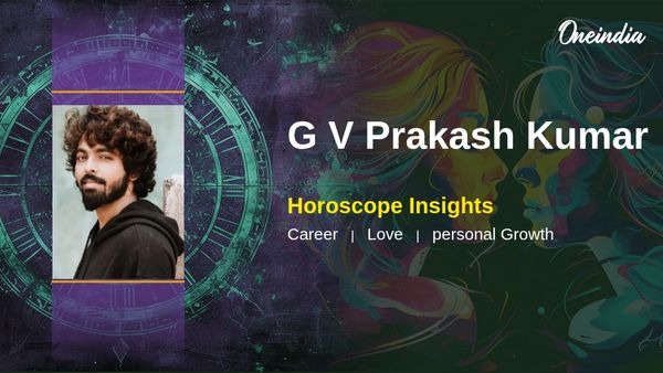 Gemini Horoscope GV Prakash Kumar: Balanced Creativity and Steady Career Growth