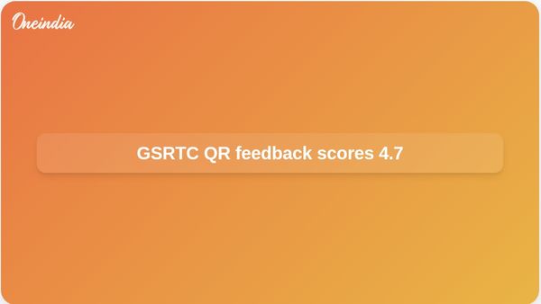 GSRTC QR-code passenger feedback expands network-wide, reports 4.7 out of 5 satisfaction