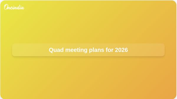Quad meeting plans: Marco Rubio says US working on 2026 Indo-Pacific gathering