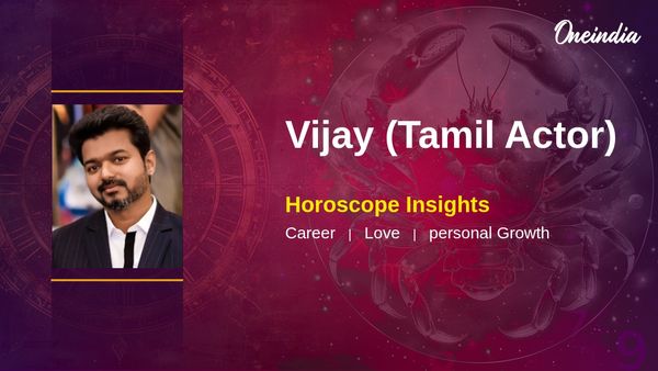 Vijay Horoscope for Cancer Leader: Career, Love and Health Insights