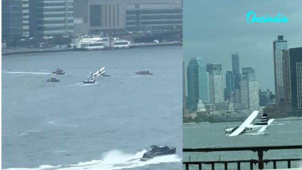Plane Crashes Into New York's East River With 10 People On Board, Watch