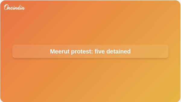 Meerut protest road blockade: five detained as police deny assault allegation