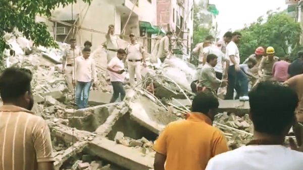 Delhi Building Collapse: 1 Dead, 5 Feared Trapped As Four-Storey Structure Crashes In Rohini