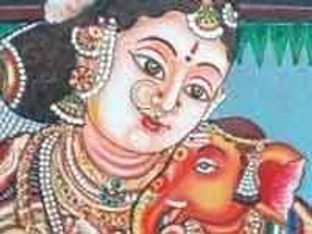 ಚಿತ್ರಕಲೆಯಲ್ಲಿ ಅರಳಿದ ದೈವೀಶಕ್ತಿ