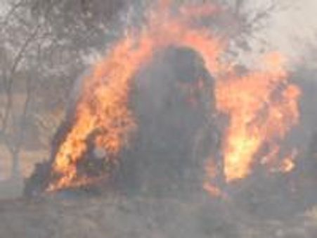 ಕೂಡ್ಲಿಗಿ ಬೆಂಕಿ ಆಕಸ್ಮಿಕ : ಭಾರೀ ಆಸ್ತಿಪಾಸ್ತಿ ನಷ್ಟ