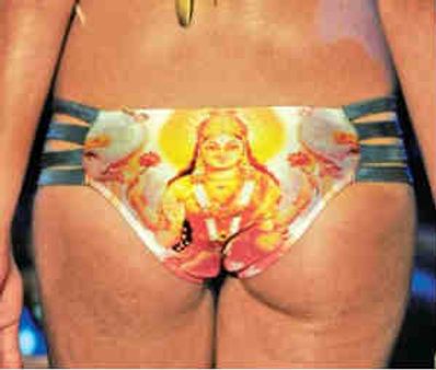 ಬಿಕಿನಿ ಮೇಲೆ ಹಿಂದೂ ದೇವತೆ; ಛೀ...ಛೀ ...ಥೂ...ಥೂ