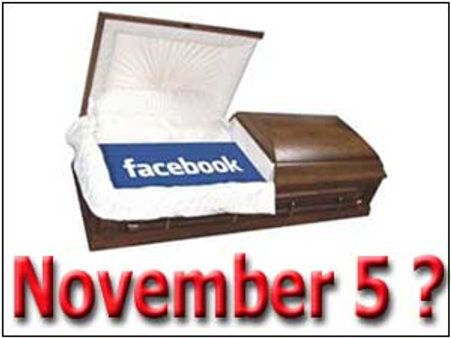 ಫೇಸ್ ಬುಕ್ ಅಕಾಲಿಕ ಸಾವು, ನ. 5ಕ್ಕೆ ಮರಣ ಶಾಸನ