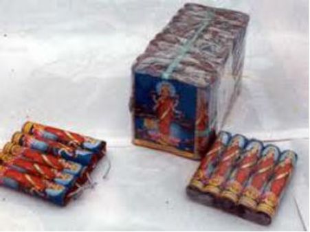 ಪಟಾಕಿ ಮೇಲೆ ಹಿಂದೂ ದೇವತೆಗಳ ಚಿತ್ರ: ಪ್ರತಿಭಟನೆ