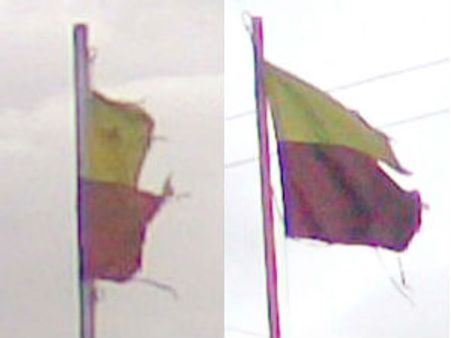 ಬಾವುಟ ಹರಿದು ಹಾರಾಡುತ್ತಿದ್ದರೂ ಕೇಳುವವರಿರಲಿಲ್ಲ