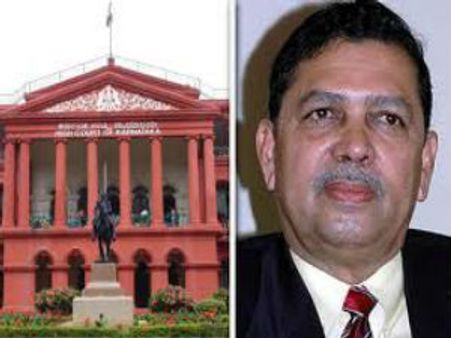 ಸುಳ್ಳು ಮಾಹಿತಿ :ಸಂತೋಷ್ ಹೆಗ್ಡೆಗೆ ಹೈಕೋರ್ಟ್ ನೋಟಿಸ್