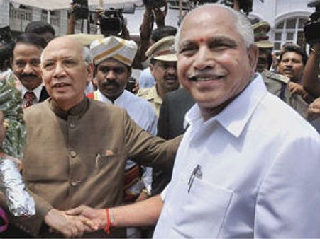 ಯಡಿಯೂರಪ್ಪ ಮೇಲುಗೈ: ಭಾರದ್ವಾಜ್ ಗೆ ಮುಖಭಂಗ