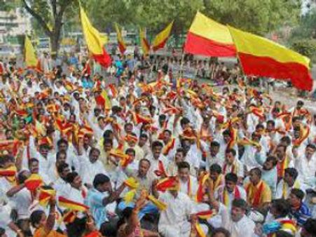 ದಂಡ ಕಟ್ಟಲು ಭಿಕ್ಷೆ ಎತ್ತಿದ ಕನ್ನಡಪರ ಹೋರಾಟಗಾರರು