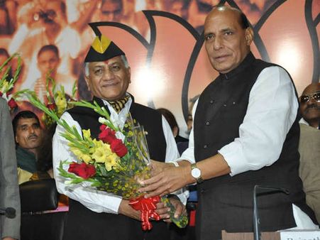 ಕಮಲ ಪಕ್ಷ ಸೇರಿದ ಜನರಲ್ ವಿಕೆ ಸಿಂಗ್