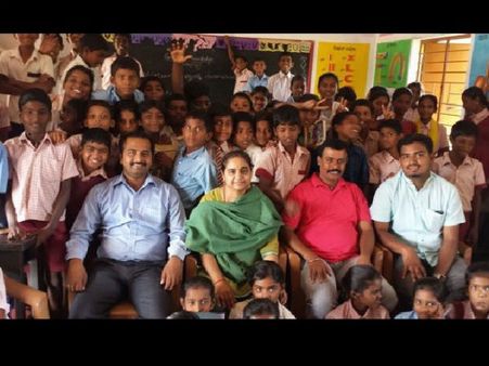 ಹಿರಿಯೂರಿನ ಶಾಲಾ ಮಕ್ಕಳಿಗಾಗಿ ಮಿಡಿದ ಇನ್ಫೋಸಿಸ್