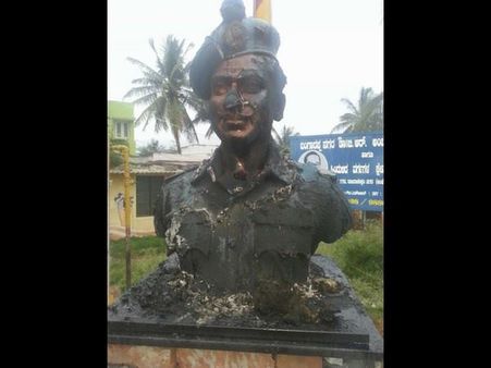 ರಾಜ್ ಪ್ರತಿಮೆಗೆ ಹಾನಿ, ಸ್ಥಳದಲ್ಲಿ ಪರಿಸ್ಥಿತಿ ಉದ್ವಿಗ್ನ