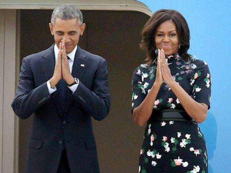 ಚಿತ್ರಗಳಲ್ಲಿ: ಒಬಾಮಾ ಭೇಟಿಯ ಅಪರೂಪದ ಕ್ಷಣಗಳು