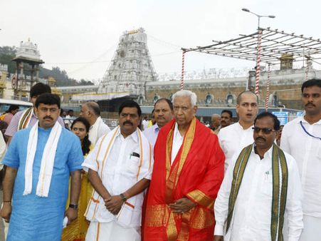 ಚಿತ್ರಗಳು : ತಿರುಪತಿ ತಿಮ್ಮಪ್ಪನ ದರ್ಶನ ಪಡೆದ ರಾಜ್ಯಪಾಲರು
