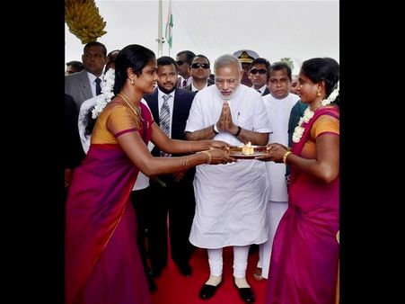 ಶ್ರೀಲಂಕಾ ತಮಿಳರ ರಕ್ಷಣೆಗೆ ಭಾರತ ಬದ್ಧ: ಮೋದಿ