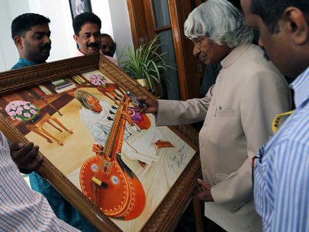 ಕಲಾಂ ಮೆಚ್ಚಿದ ತೈಲವರ್ಣ ಚಿತ್ರ ಬಿಡಿಸಿದವರು ಯಾರು?