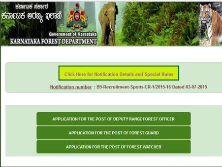 ಅರಣ್ಯ ಇಲಾಖೆಯಲ್ಲಿ ವಿವಿಧ ಹುದ್ದೆಗಳು ಖಾಲಿ ಇವೆ