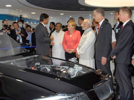 ಮೋದಿ, ಏಂಜೆಲಾ ಮರ್ಕೆಲ್‌ ಬೆಂಗಳೂರು ಭೇಟಿ