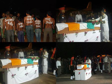 ಚಿತ್ರಗಳು : ತವರಿನಲ್ಲಿ ವೀರಯೋಧನಿಗೆ ಅಂತಿಮ ನಮನ