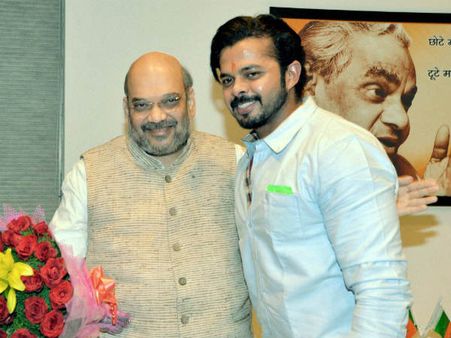 ಬಿಜೆಪಿ ಸೇರಿದ ಕ್ರಿಕೆಟಿಗ ಶ್ರೀಶಾಂತ್, ಚುನಾವಣೆಗೆ ಸ್ಪರ್ಧೆ?