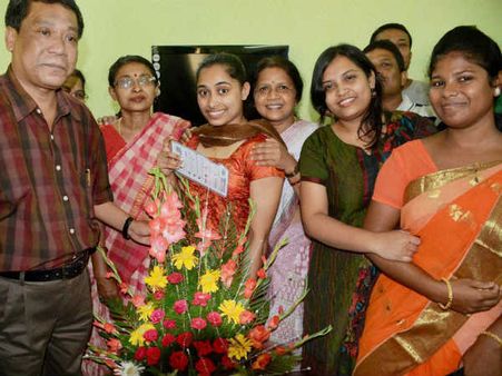 ತವರಿಗೆ ಮರಳಿದ ಒಲಿಂಪಿಕ್ಸ್ ಸಾಧಕರಿಗೆ ಸನ್ಮಾನ